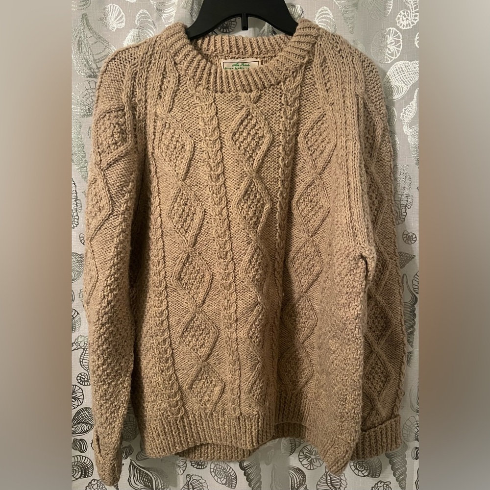 An Irish Traditional Hand Knit 100% pure wool sweater